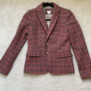 JCrew Houndstooth Blazer